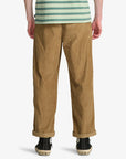 Billabong Mens Larry Cord Elasticated Waist Corduroy Trousers - Gravel
