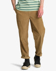 Billabong Mens Larry Cord Elasticated Waist Corduroy Trousers - Gravel