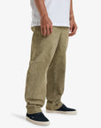 Billabong Mens Larry Cord Elasticated Waist Corduroy Trousers - Gravel