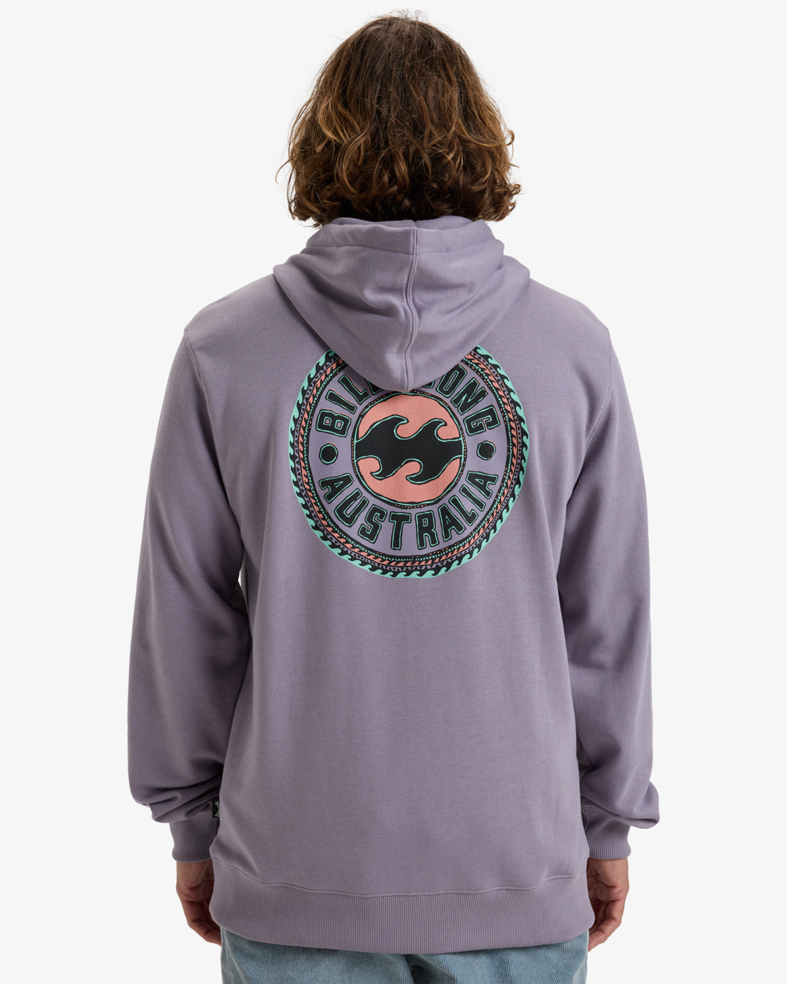 Billabong Mens Foundation Pullover Hoodie - Light Purple