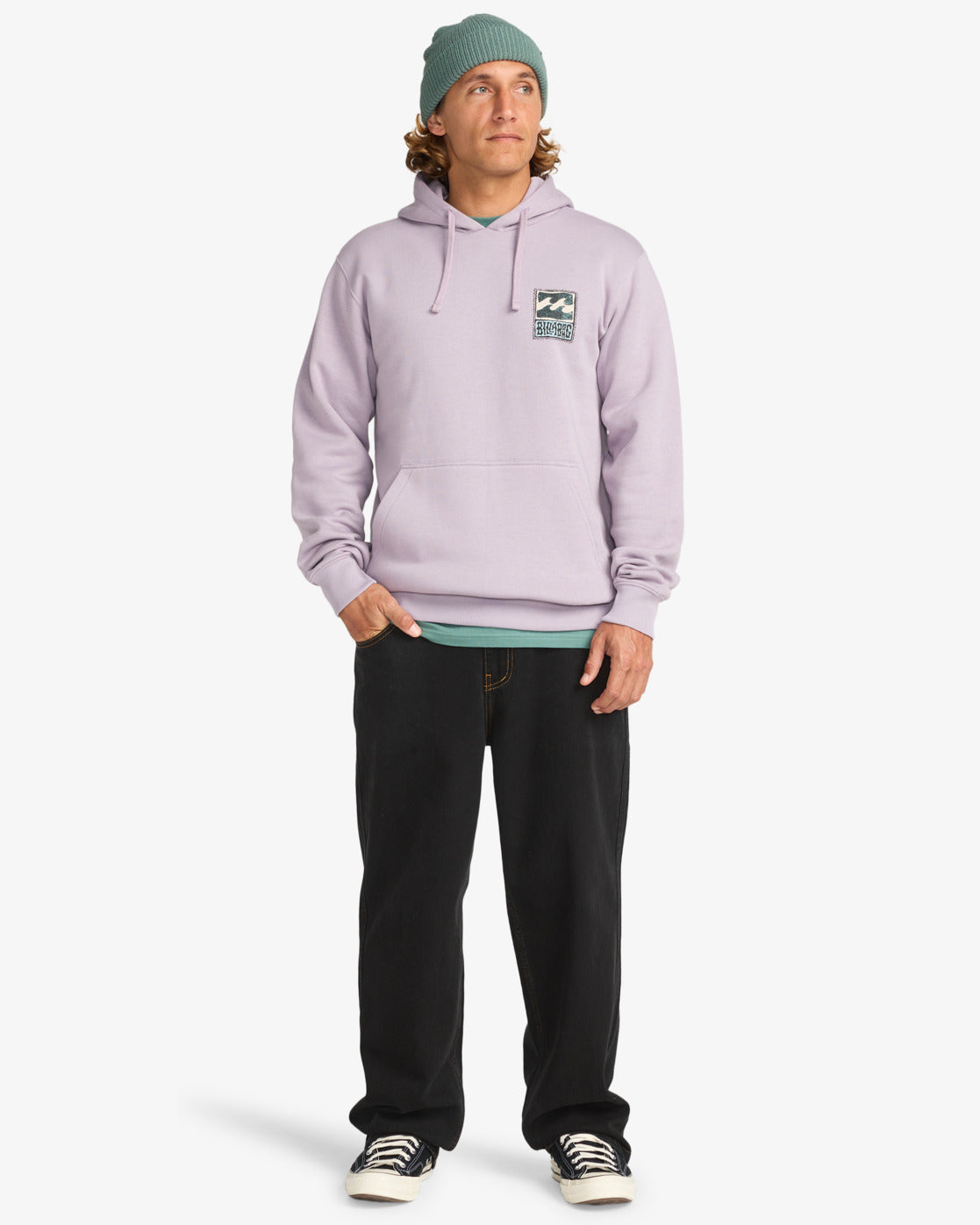 Billabong Mens Foundation PO Hoodie - Light Purple - ManGo Surfing
