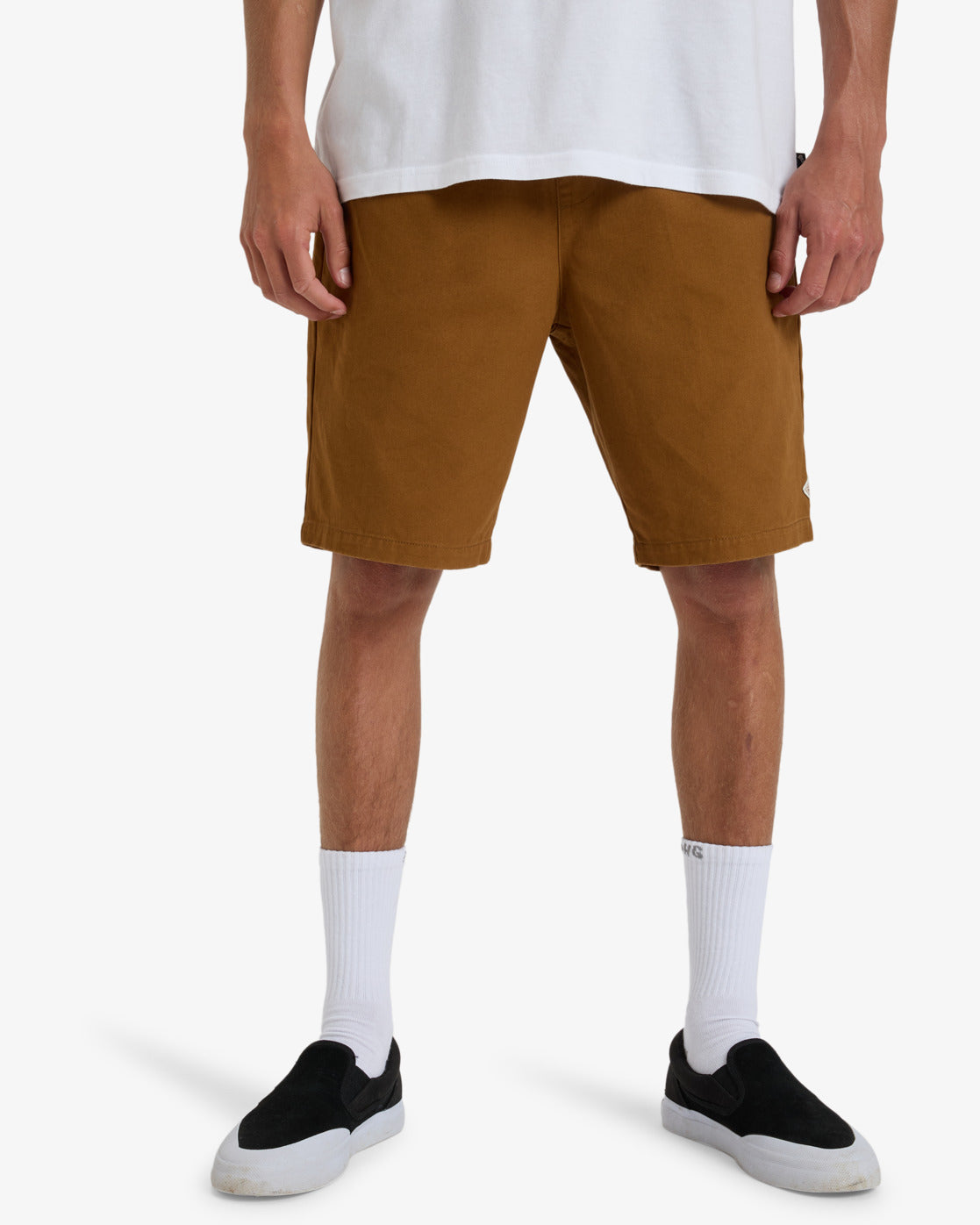 Billabong Mens Larry 20&quot; - Elastic Waist Walkshorts - Tobacco - ManGo Surfing