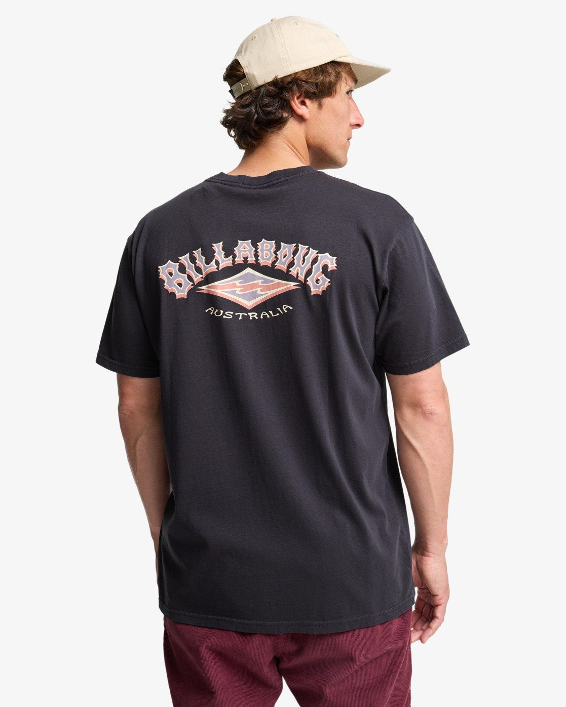 Billabong Mens Arch Wave Washed T-Shirt - Dark Navy