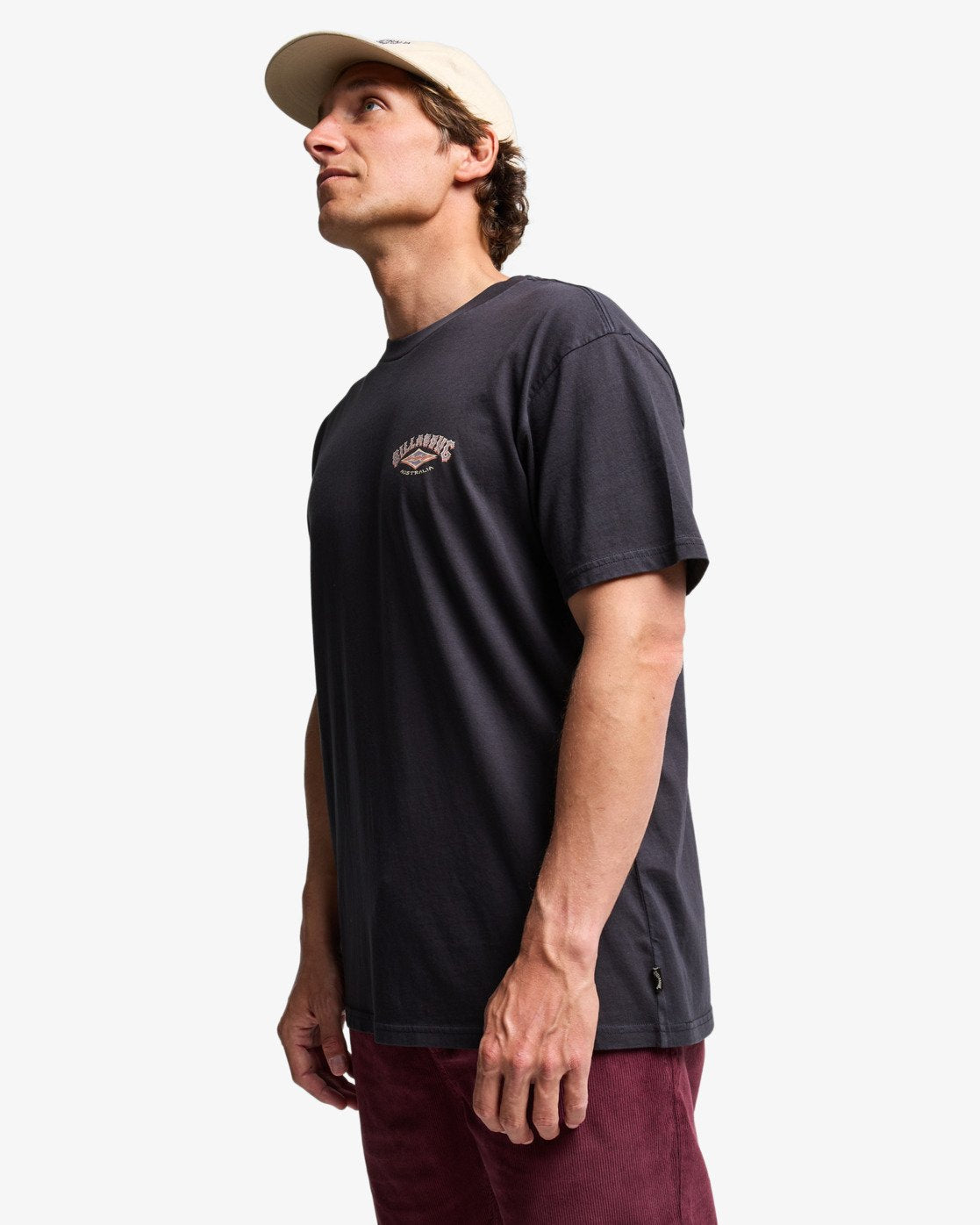 Billabong Mens Arch Wave Washed T-Shirt - Dark Navy