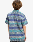 Quiksilver Boys Global Heat Short Sleeve Shirt (8-16 Yrs) - Aqua Sky