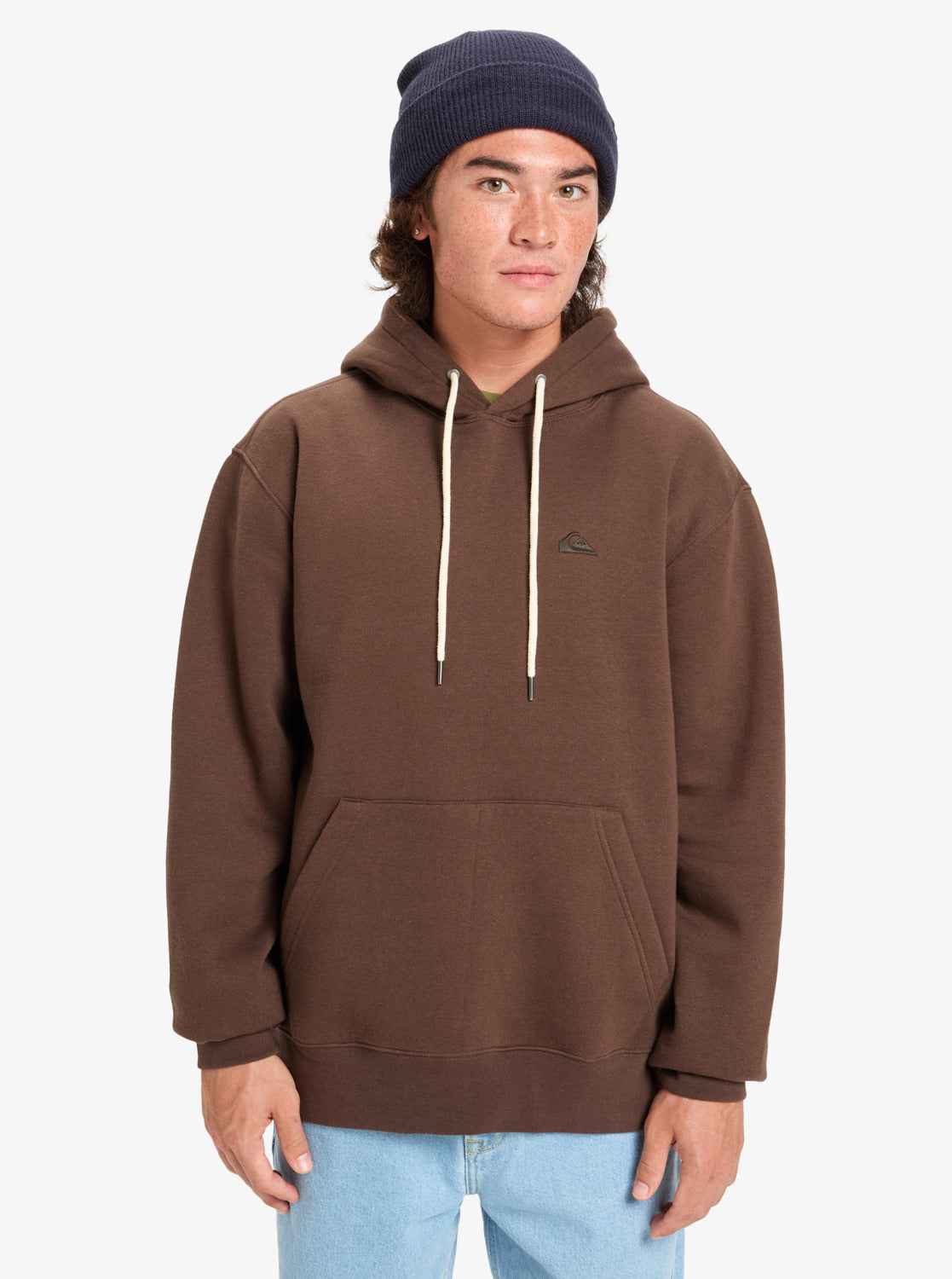 Quiksilver Mens Salt Water Hoodie - Chocolate Brown - ManGo Surfing