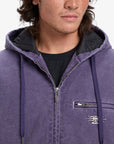 Quiksilver Mens Straight Out Mercury Street Jacket - Purple Velvet