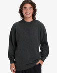 Quiksilver Mens Slow Song Neppy Jumper - Tarmac - ManGo Surfing