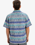 Quiksilver Mens Global Heat Short Sleeve Shirt - Aqua Sky - ManGo Surfing