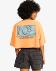 Quiksilver Womens UNI Maxi Cropped T-Shirt - Tangerine