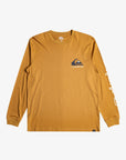 Quiksilver Mens Comp Logo Long Sleeve T-Shirt - Bone Brown