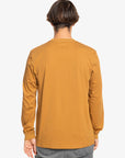 Quiksilver Mens Comp Logo Long Sleeve T-Shirt - Bone Brown