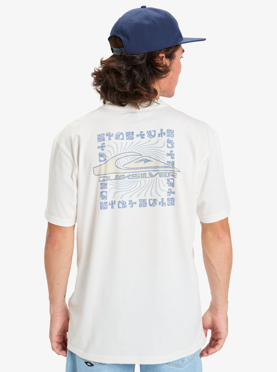Quiksilver Mens Evo Border Lines T-Shirt - White