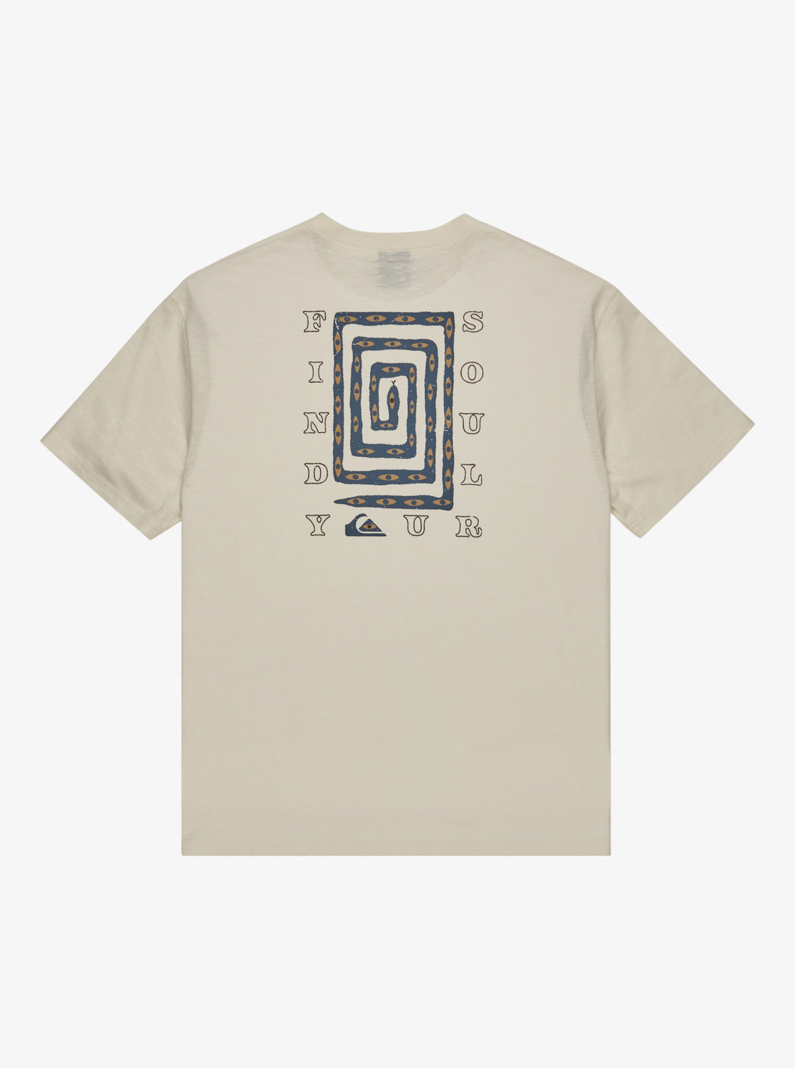 Quiksilver Mens Cl Soul Maze T-Shirt - Snow White - ManGo Surfing