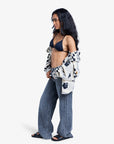 Roxy Womens Milla Wide Leg Mid Cropped Jeans - Mid Grey