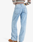 Roxy Womens Milla Wide Leg Beau Cropped Jeans - Beau Blue