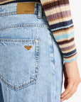 Roxy Womens Milla Wide Leg Beau Cropped Jeans - Beau Blue