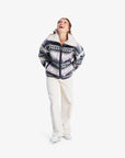 Roxy Womens Feels Like Winter Oversized Sherpa Zip Jacket - Parchment