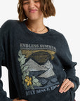 Roxy Womens Eastside Midweight Crew Neck Top - Anthracite