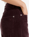 Roxy Womens Surf On Cloud Corduroy Wide Leg Trousers - Huckleberry - ManGo Surfing