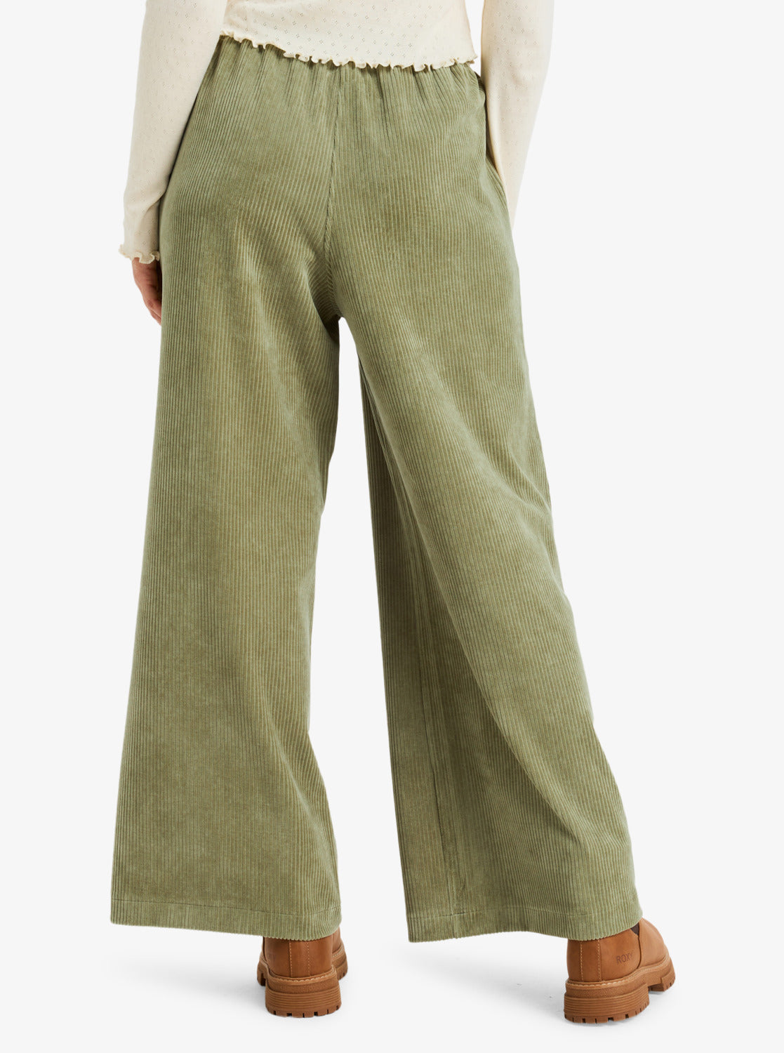 Roxy Womens Lekeitio Knit Corduroy Trousers - Oil Green