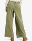 Roxy Womens Lekeitio Knit Corduroy Trousers - Oil Green
