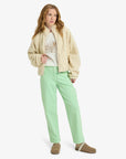 Roxy Womens Blurry Cloud Full Zip Relaxed Fleece - Parchment