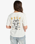 RVCA Womens Butterfly Poster T-Shirt - Antique White