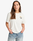 RVCA Womens Butterfly Poster T-Shirt - Antique White