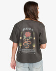 RVCA Womens Rose Poster T-Shirt - Pirate Black