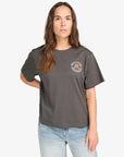 RVCA Womens Rose Poster T-Shirt - Pirate Black