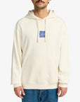 RVCA Mens Hibiscus Stamp Pullover Hoodie - Salt