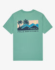 RVCA Mens Palm Trail T-Shirt - Bottle Green
