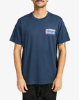 RVCA Mens Palm Trail T-Shirt - Moody Blue