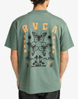 RVCA Mens Butterfly Poster T-Shirt - Balsam Green