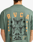 RVCA Mens Butterfly Poster T-Shirt - Balsam Green