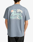 RVCA Mens Currents T-Shirt - Flint Stone