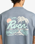 RVCA Mens Currents T-Shirt - Flint Stone