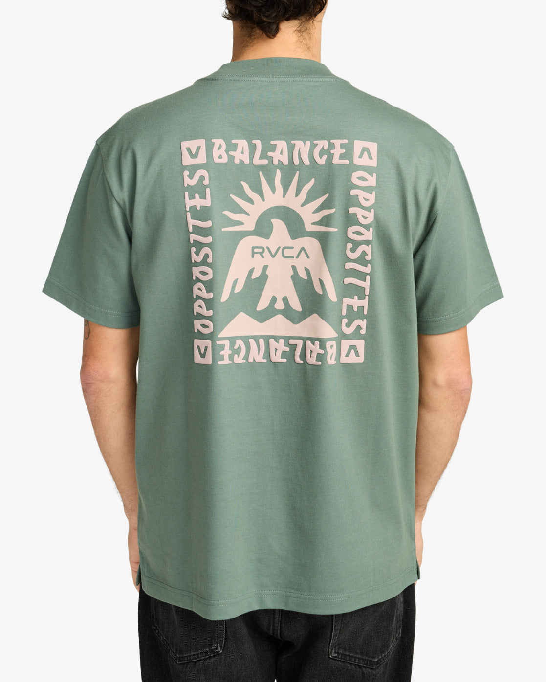 RVCA Mens Las Cruces T-Shirt - Balsam Green