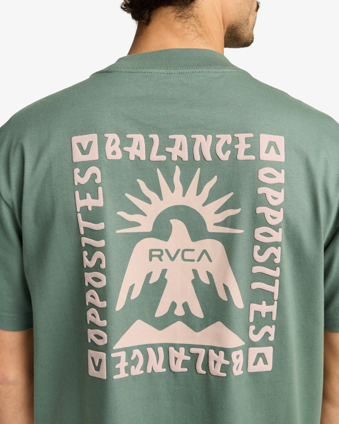 RVCA Mens Las Cruces T-Shirt - Balsam Green