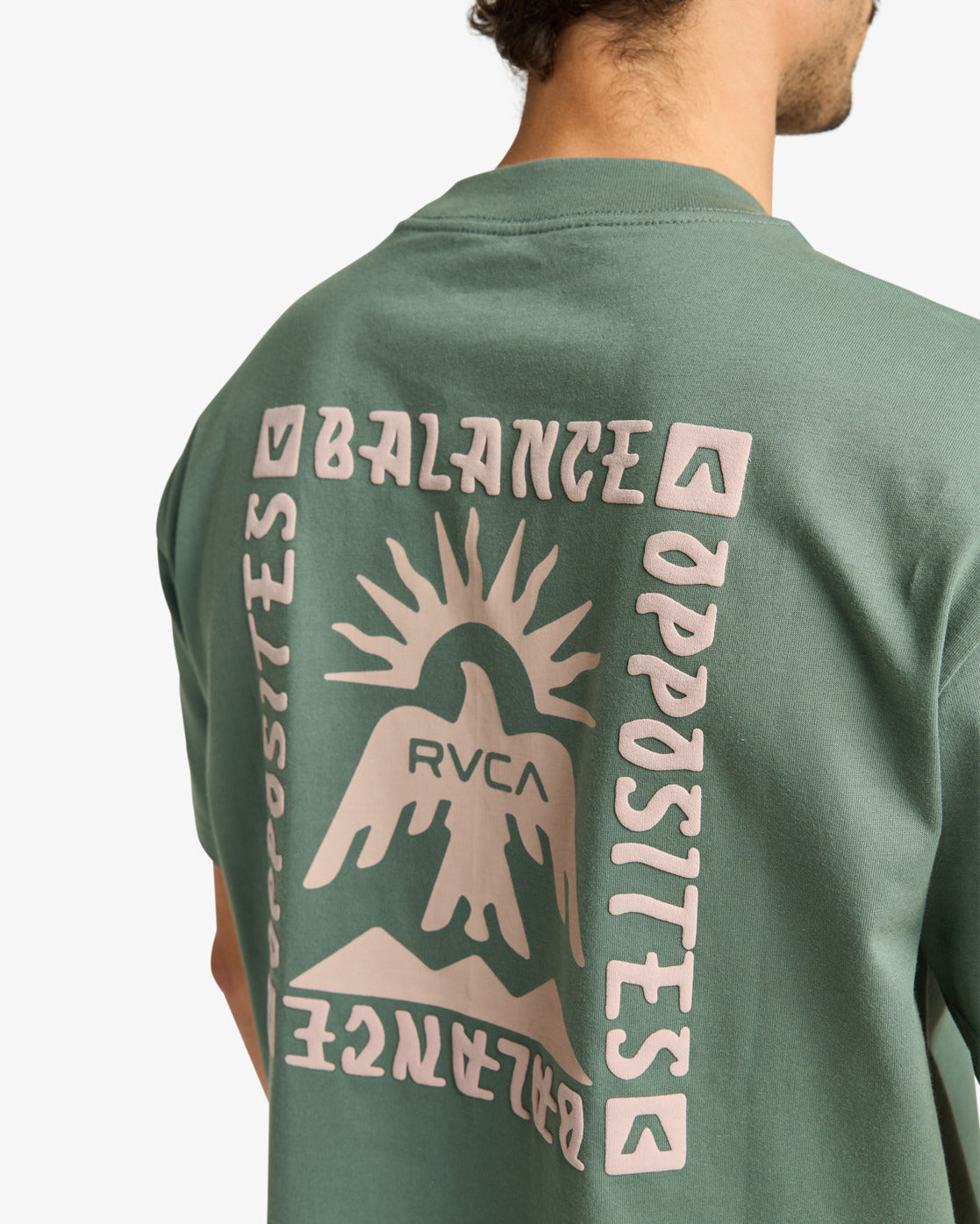 RVCA Mens Las Cruces T-Shirt - Balsam Green