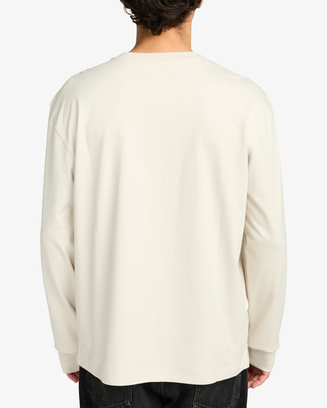 RVCA Mens Spin Long Sleeve T-Shirt - Ceramic