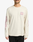 RVCA Mens Spin Long Sleeve T-Shirt - Ceramic