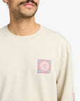 RVCA Mens Spin Long Sleeve T-Shirt - Ceramic