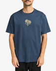 RVCA Mens Flower Balance T-Shirt - Moody Blue