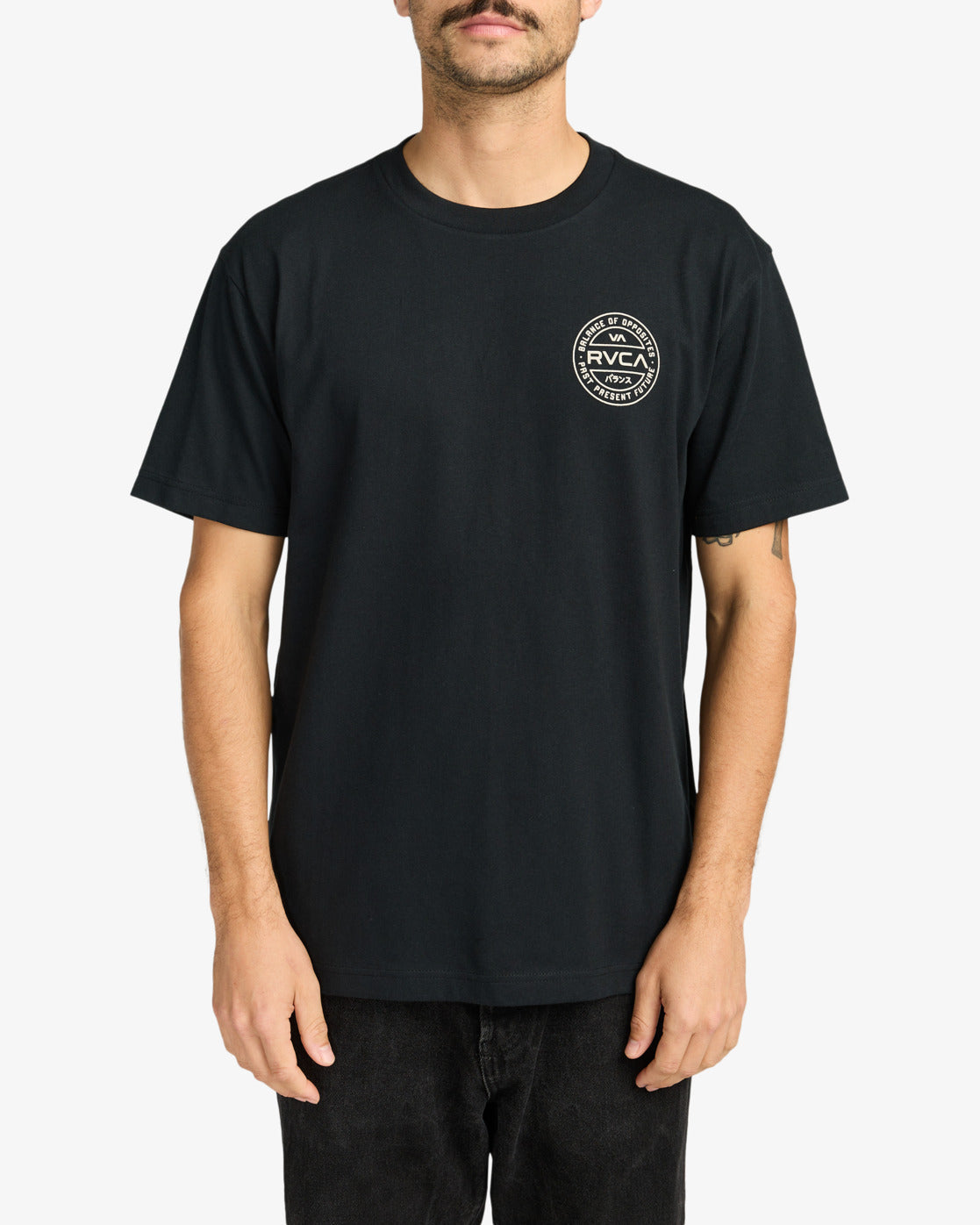 RVCA Mens Logo Pack T-Shirt - Black
