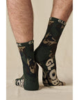 Eco Camo Crew Sock - Mens Socks (3 Pack) - Camo/Assorted - ManGo Surfing