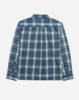 Lost Mens Shacked Long Sleeve Flannel Shirt - Navy