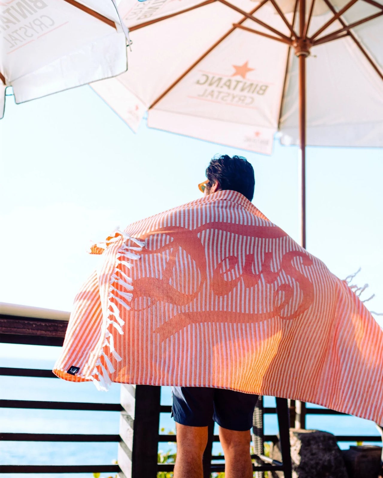 Slowtide x Deus ex Machina Centerline Turkish Towel - Brick