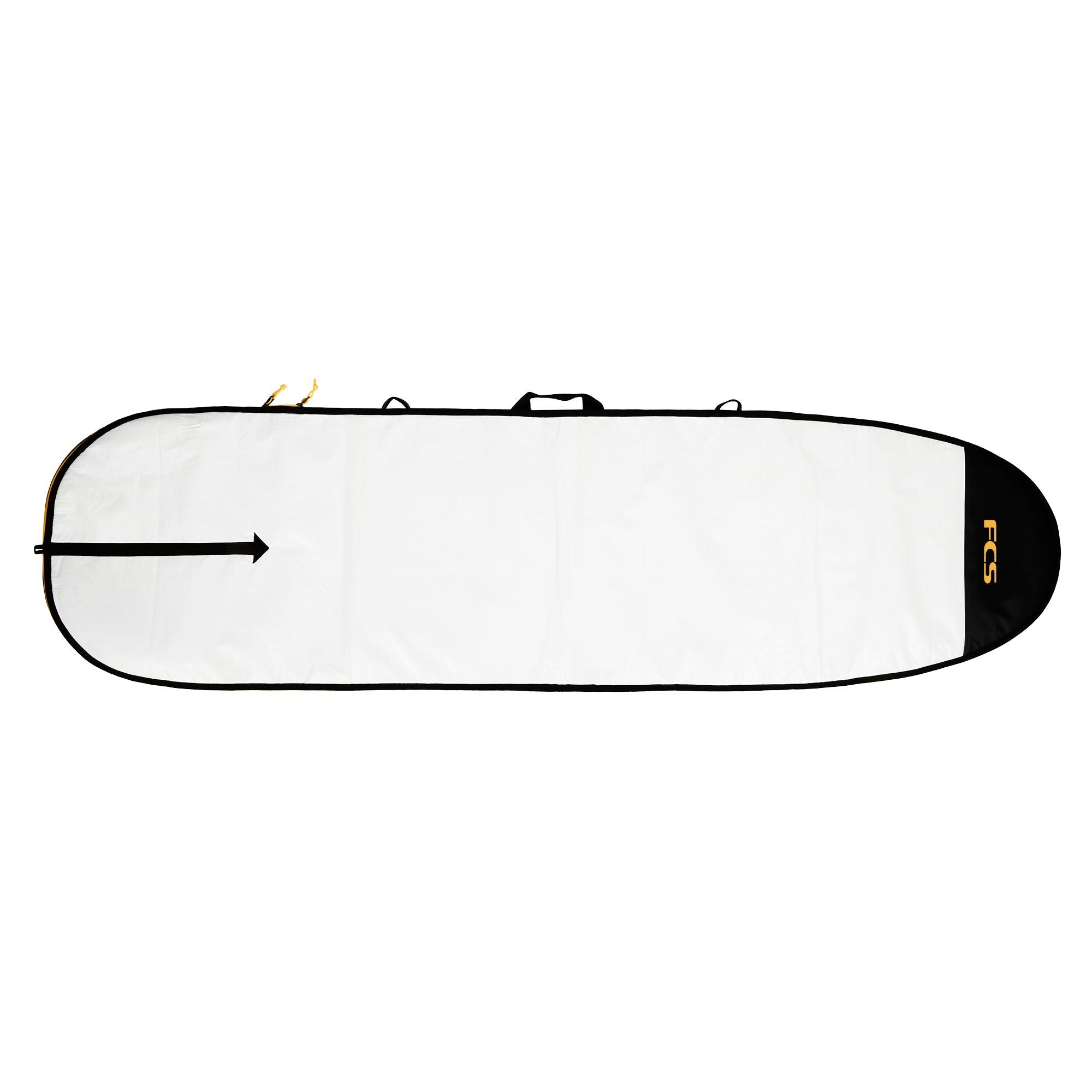 FCS Classic Fun Board Cover - Black/Mango - ManGo Surfing